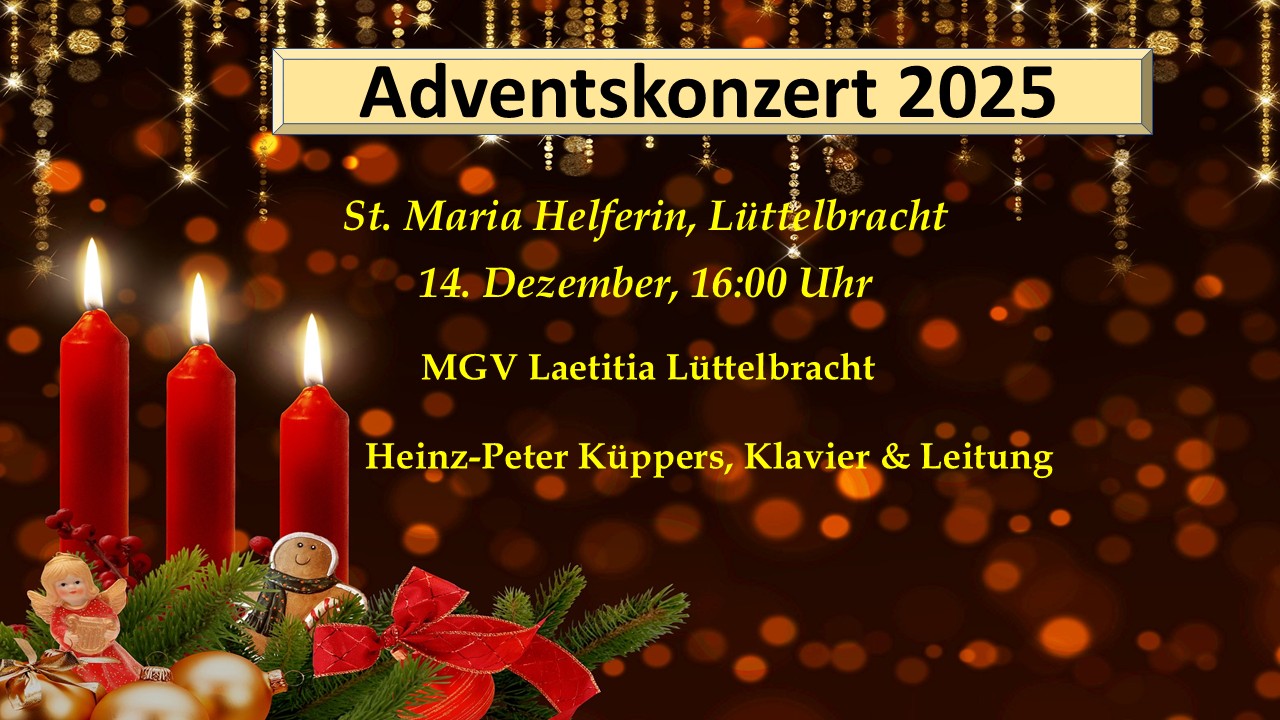 Adventskonzert 2025 Grafik Adventskonzert MGV Lüttelbracht