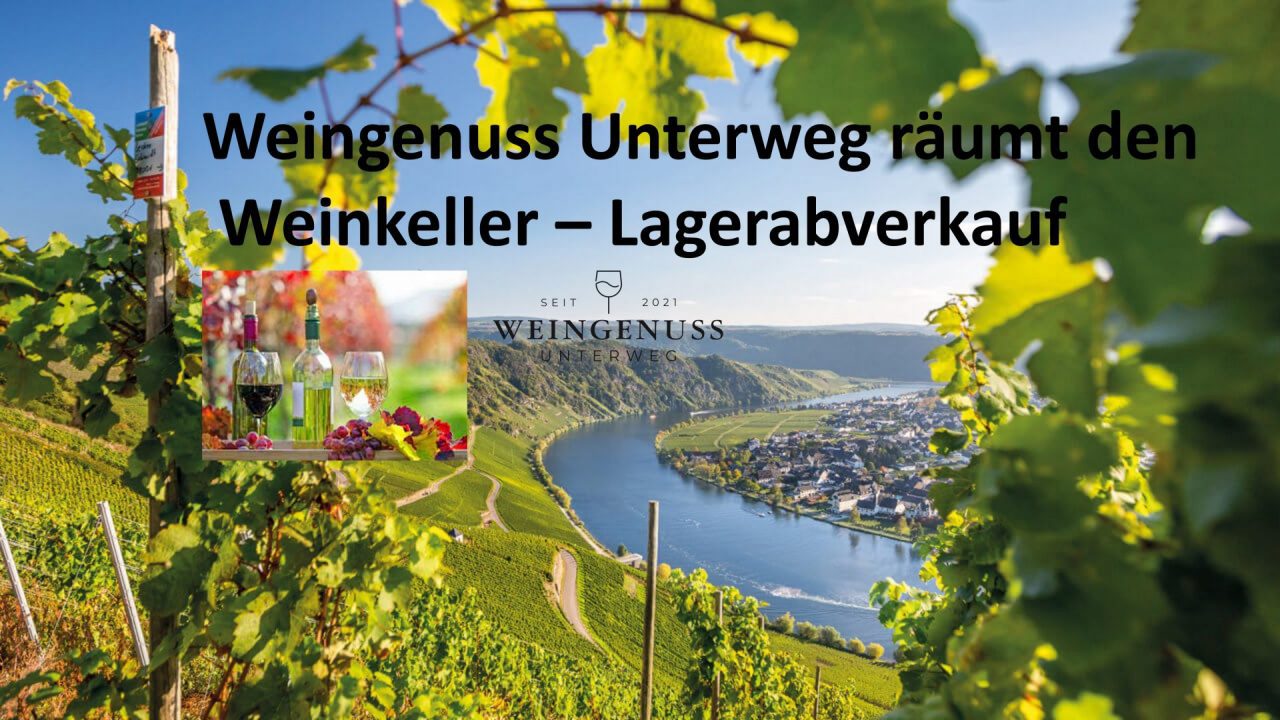 Lagerverkauf Unterweg Grafik Weingenuss Unterweg