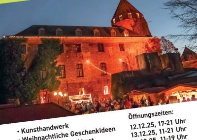 Grafik Plakat Brüggener Burgweihnacht 2025