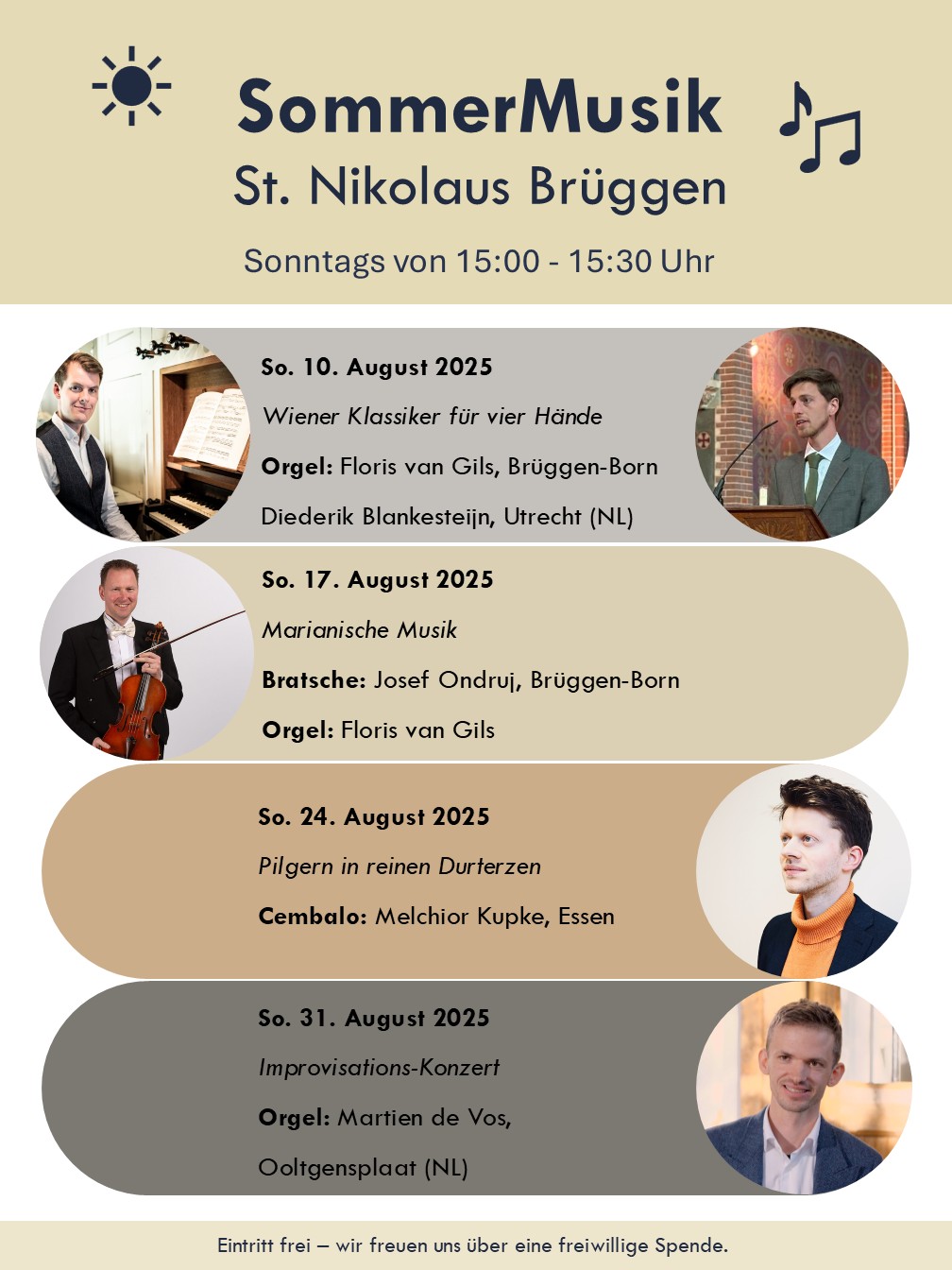 Plakat Sommermusik Grafik Plakat Sommermusik
