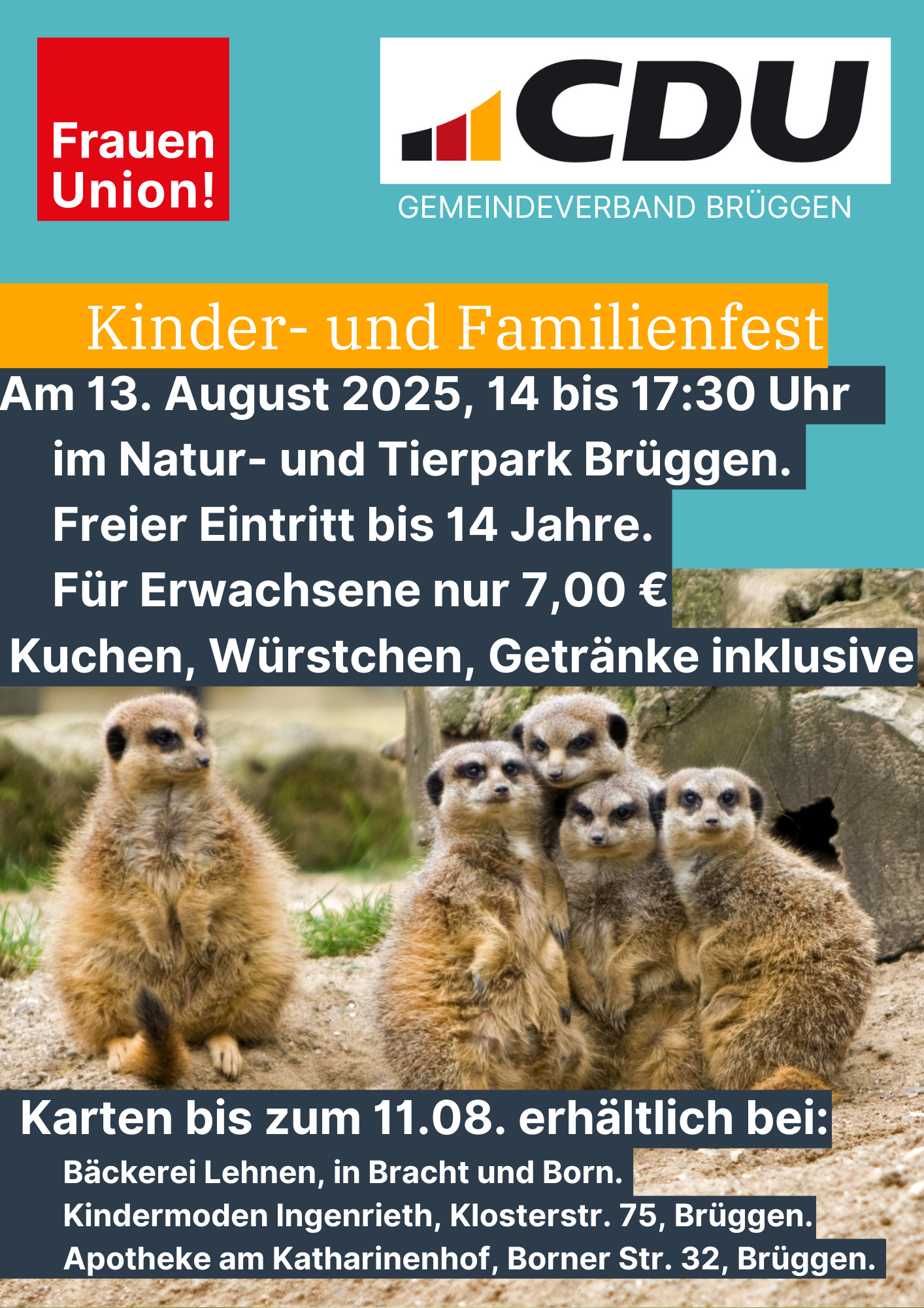 Plakat Kinder- und Familienfest Grafik Plakat Kinder- und Familienfest