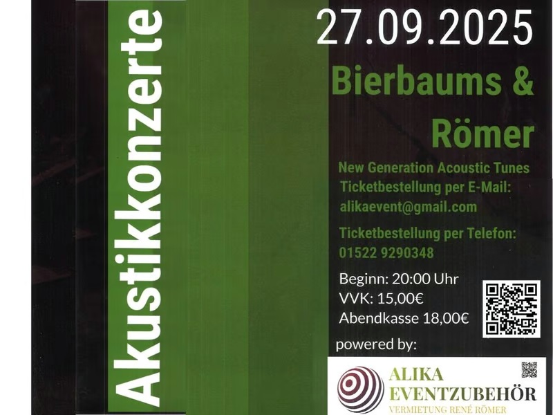 Grafik Akustikkonzerte Bierbaums & Römer