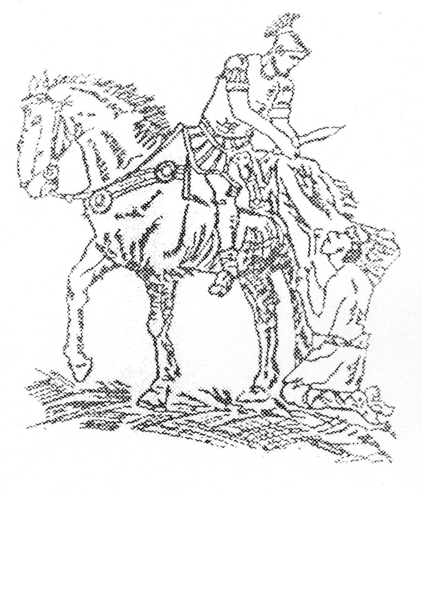 Sankt Martin mit Bettler Grafik Sankt Martin mit Bettler