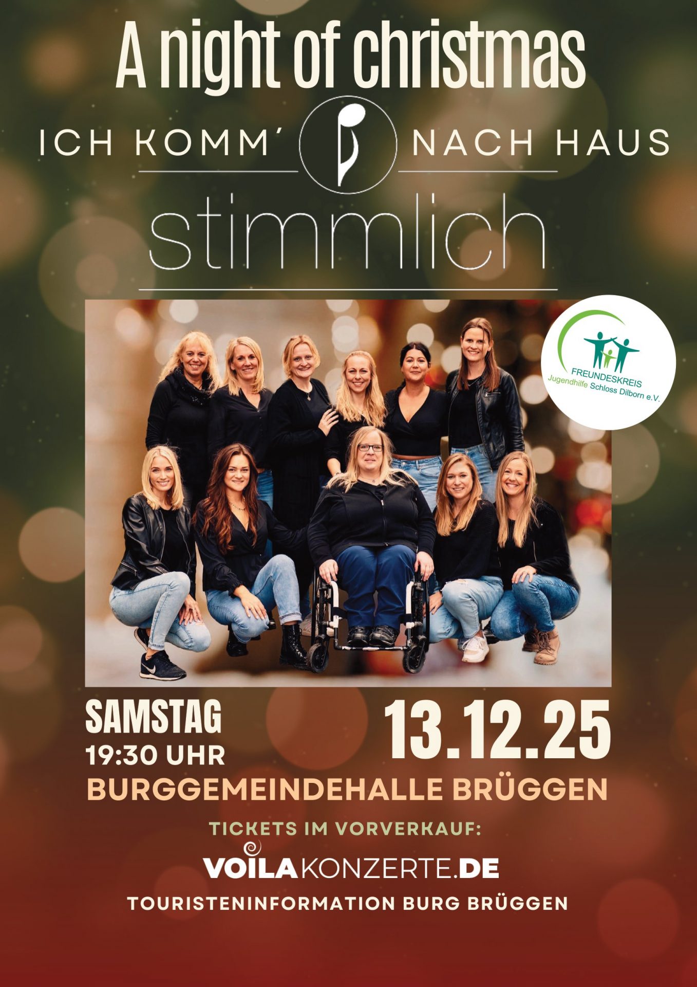Plakat Weihnachtskonzert Stimmlich