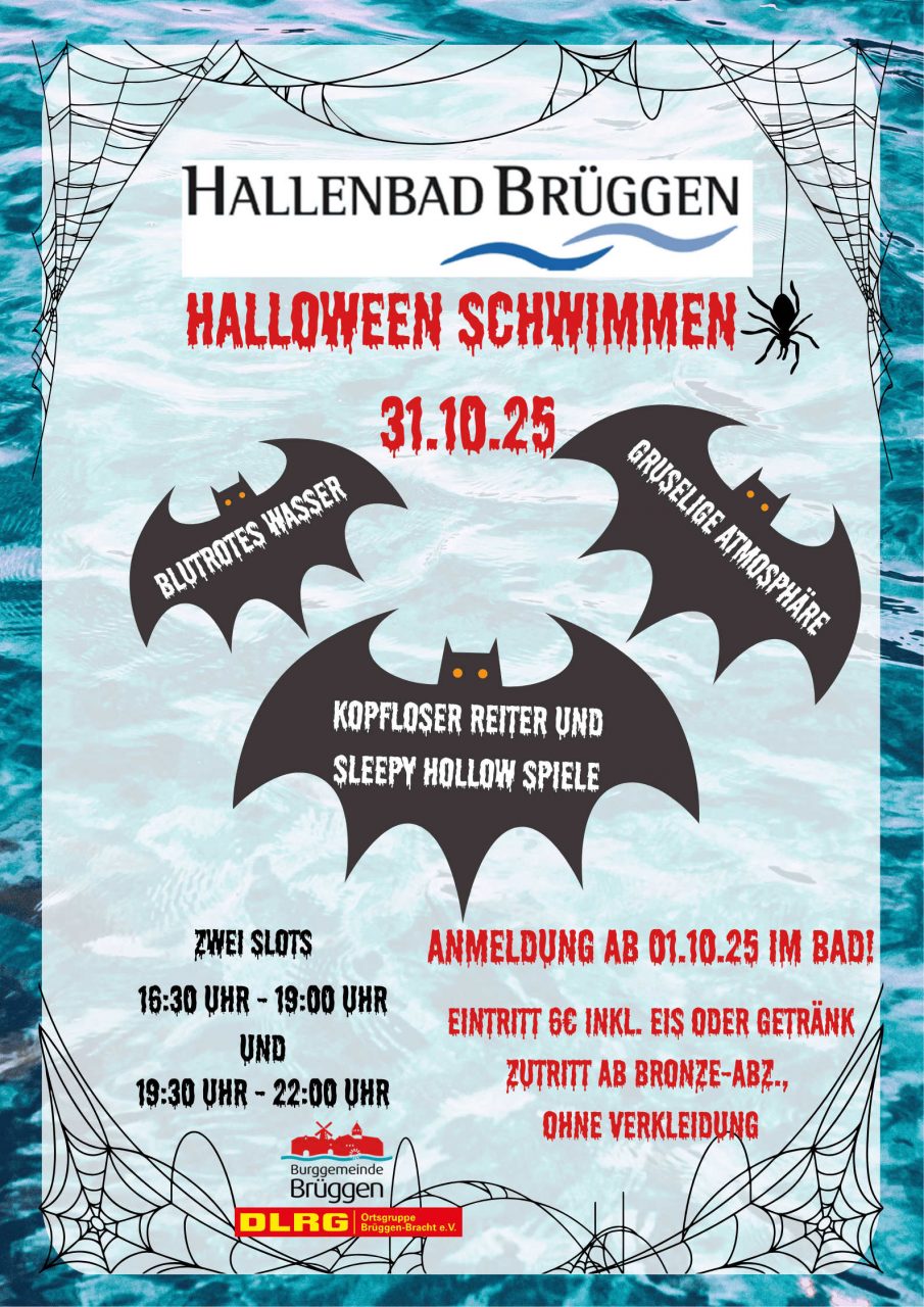 Grafik Halloween im Hallenbad