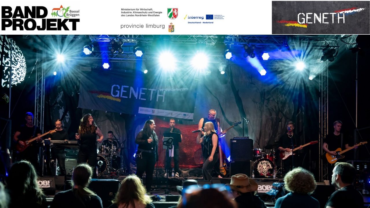 Geneth Bühnenbild mit Nennung der Interregförderung