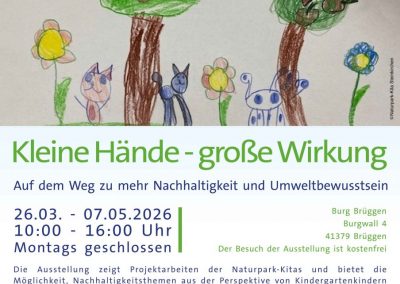 Grafik Plakat Naturpark Ausstellung