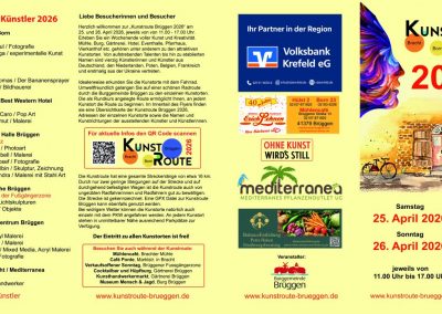 Grafik Flyer Kunstroute 2026 außen