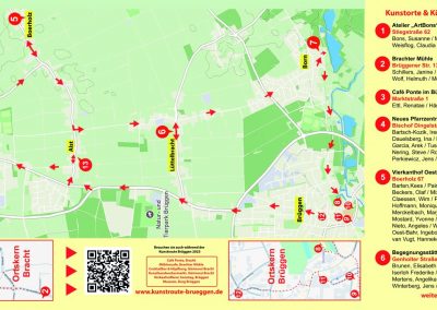 Grafik Flyer Kunstroute 2026 innen