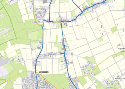 Grafik Karte der Kunstroute