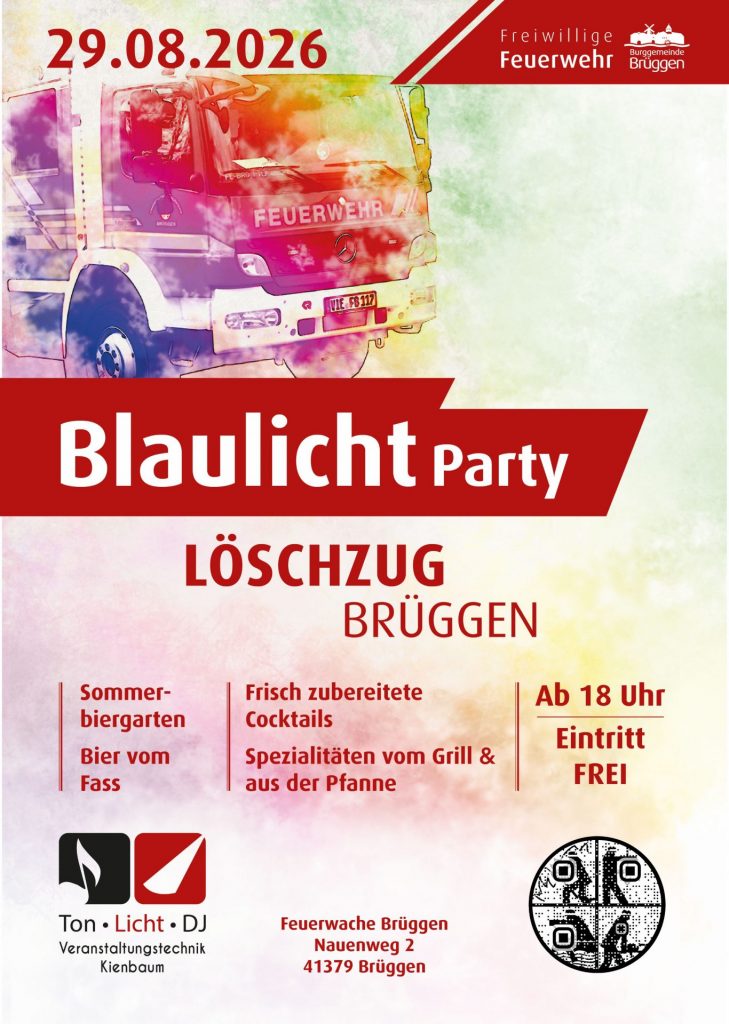 Plakat Blaulichtparty 2026