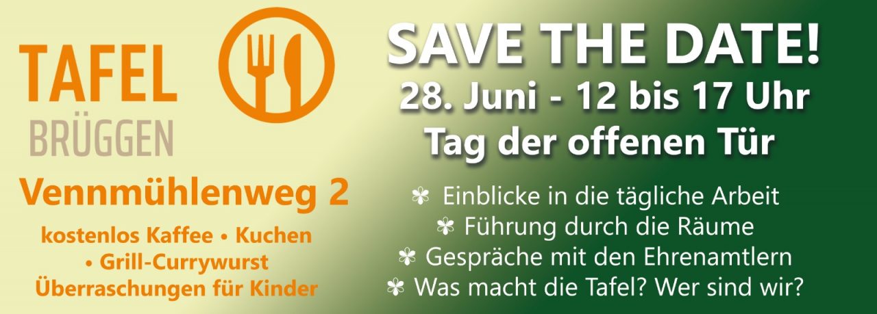 Plakat Tag der offenen Tür Tafel