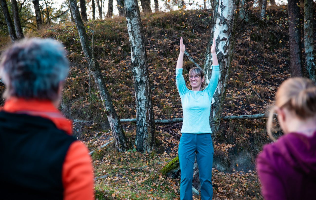 Foto Rückenfitkurs im Wald