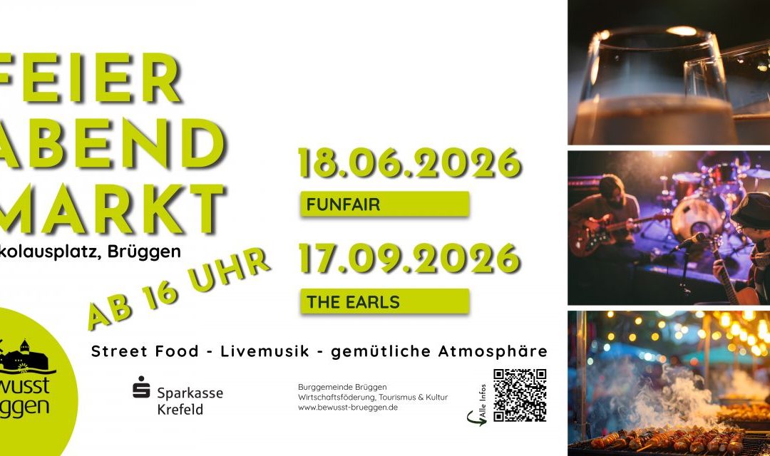 Genuss, Musik und Geselligkeit: Brüggens erster Feierabendmarkt