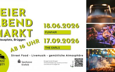 Genuss, Musik und Geselligkeit: Brüggens erster Feierabendmarkt
