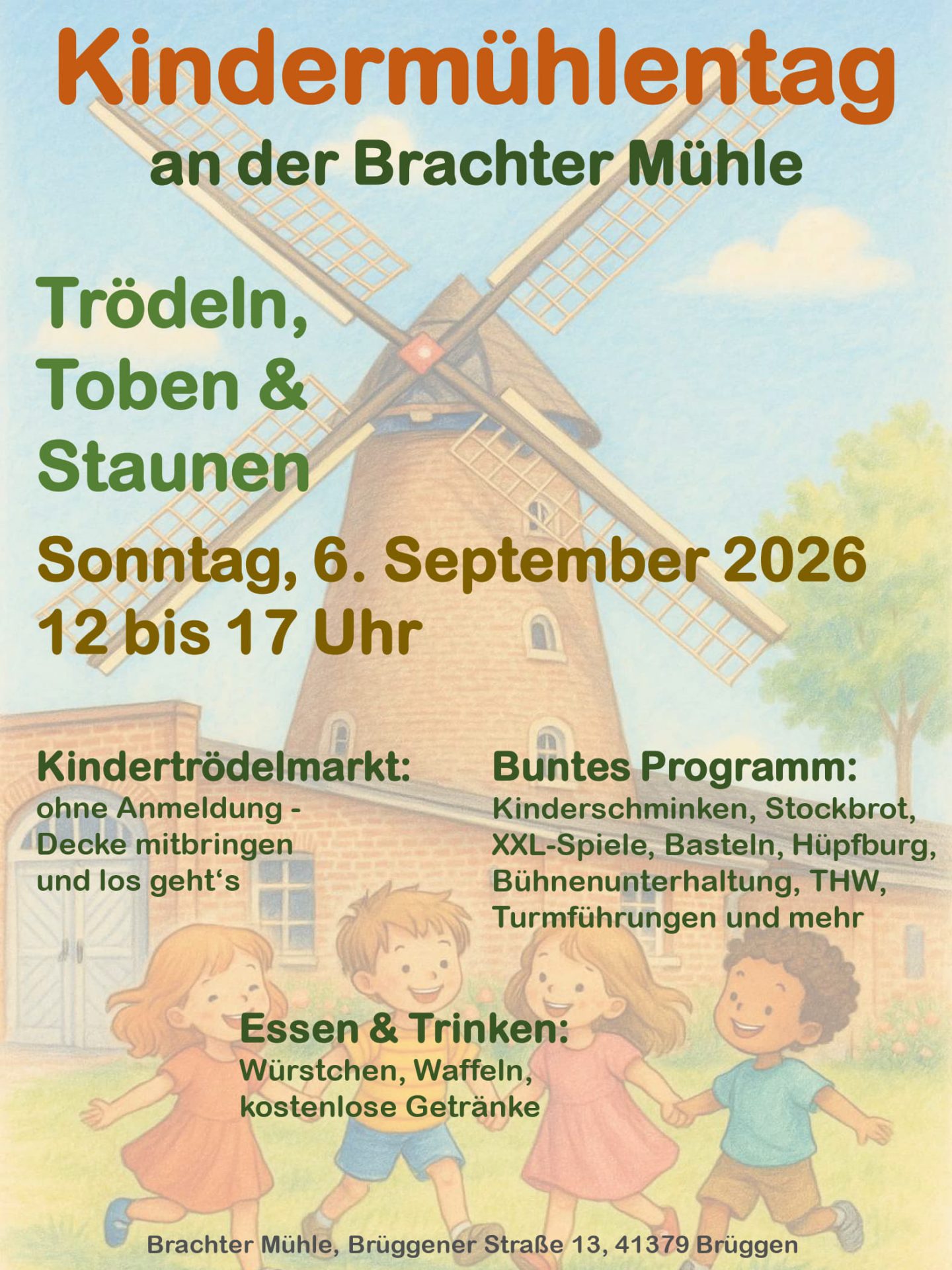 Plakat Kindermühlentag 2026