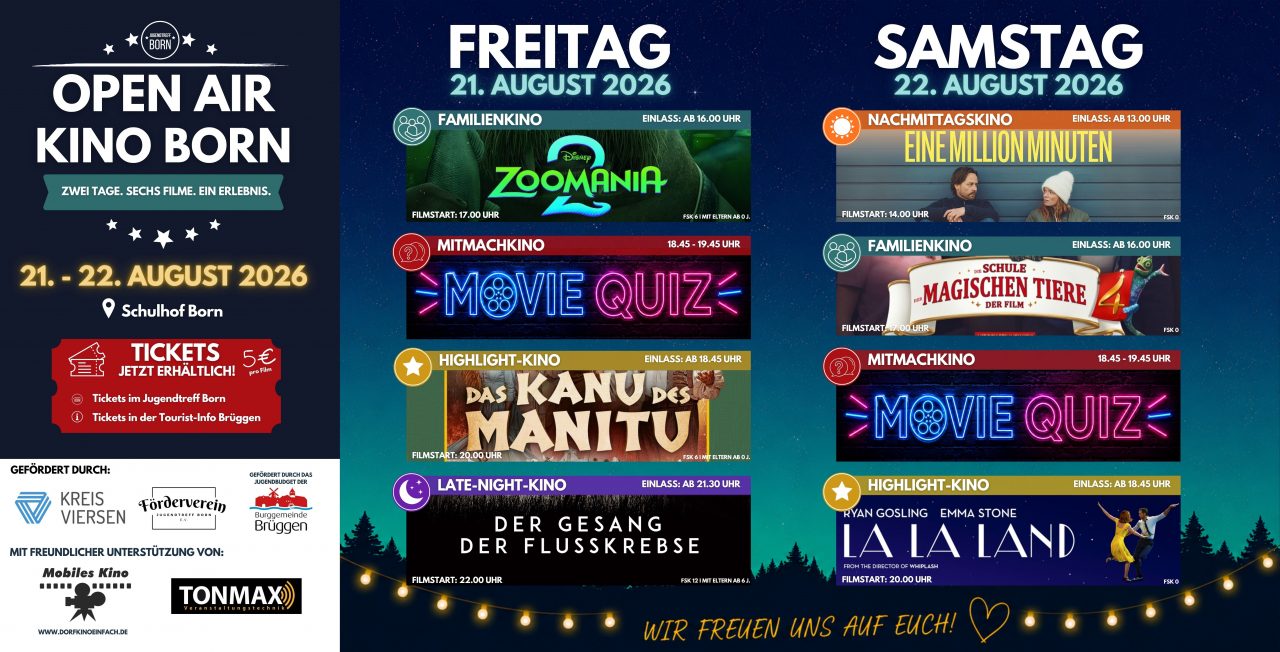 Grafik Open Air Kino Born
